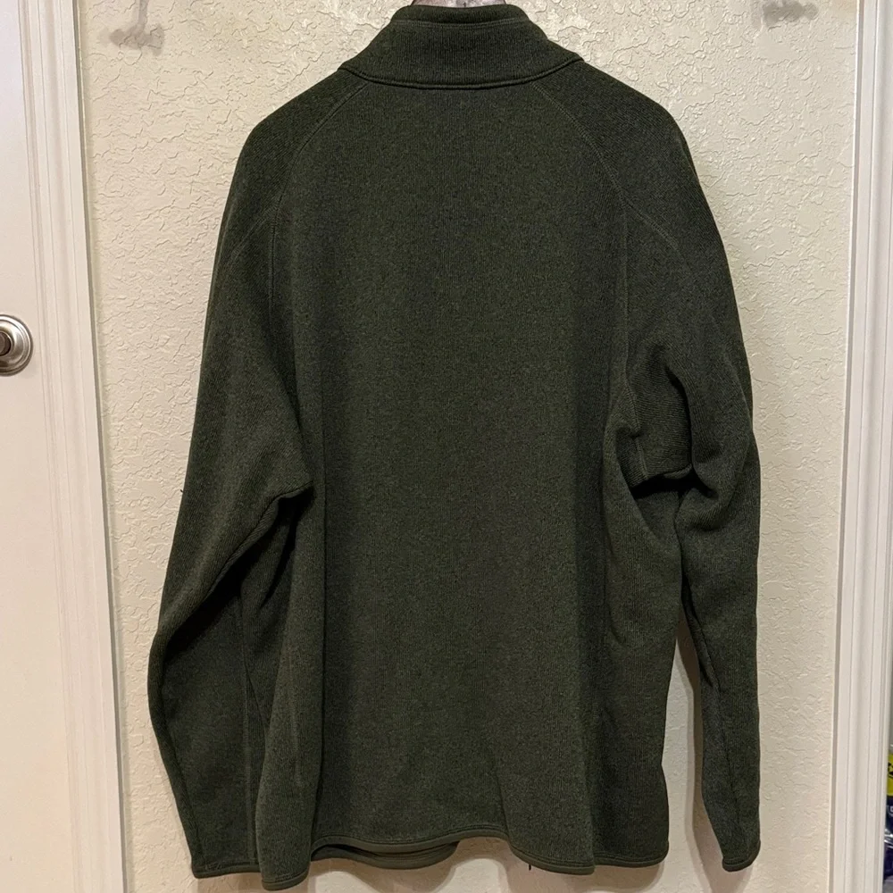 Patagonia Olive Full-Zip Fleece Jacket - Picture 4 of 4